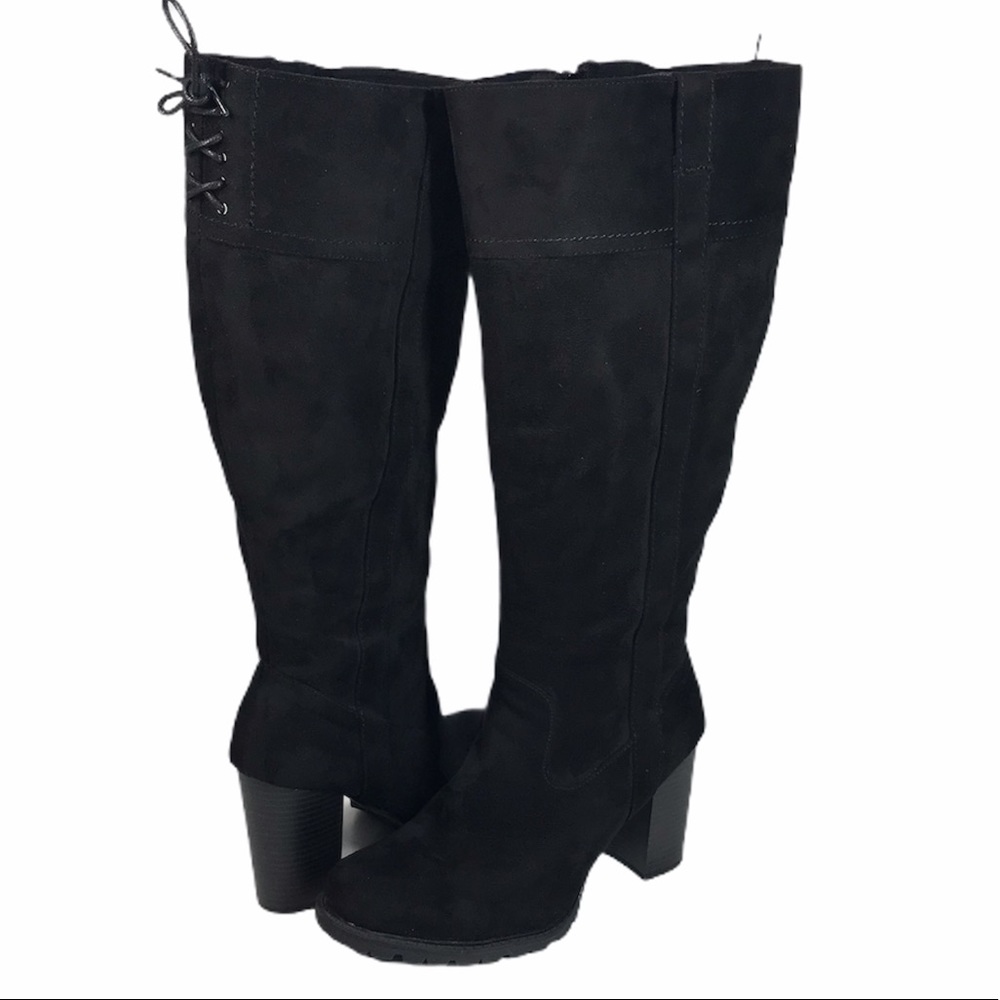 Torrid Wide Calf Knee High Faux Suede Boots 9.5 W